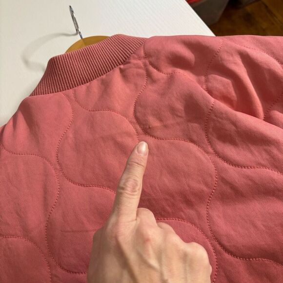 Universal thread pink quilted utility bomber jacket medium new - Picture 5 of 8